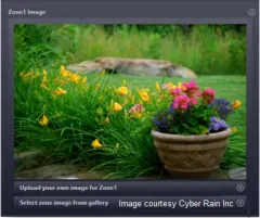 cyber rain flowers